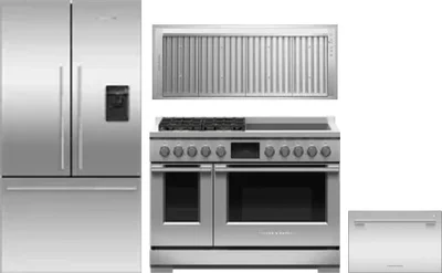 4 Piece Package Includes Refrigerator, Range, Hood And Dishwasher